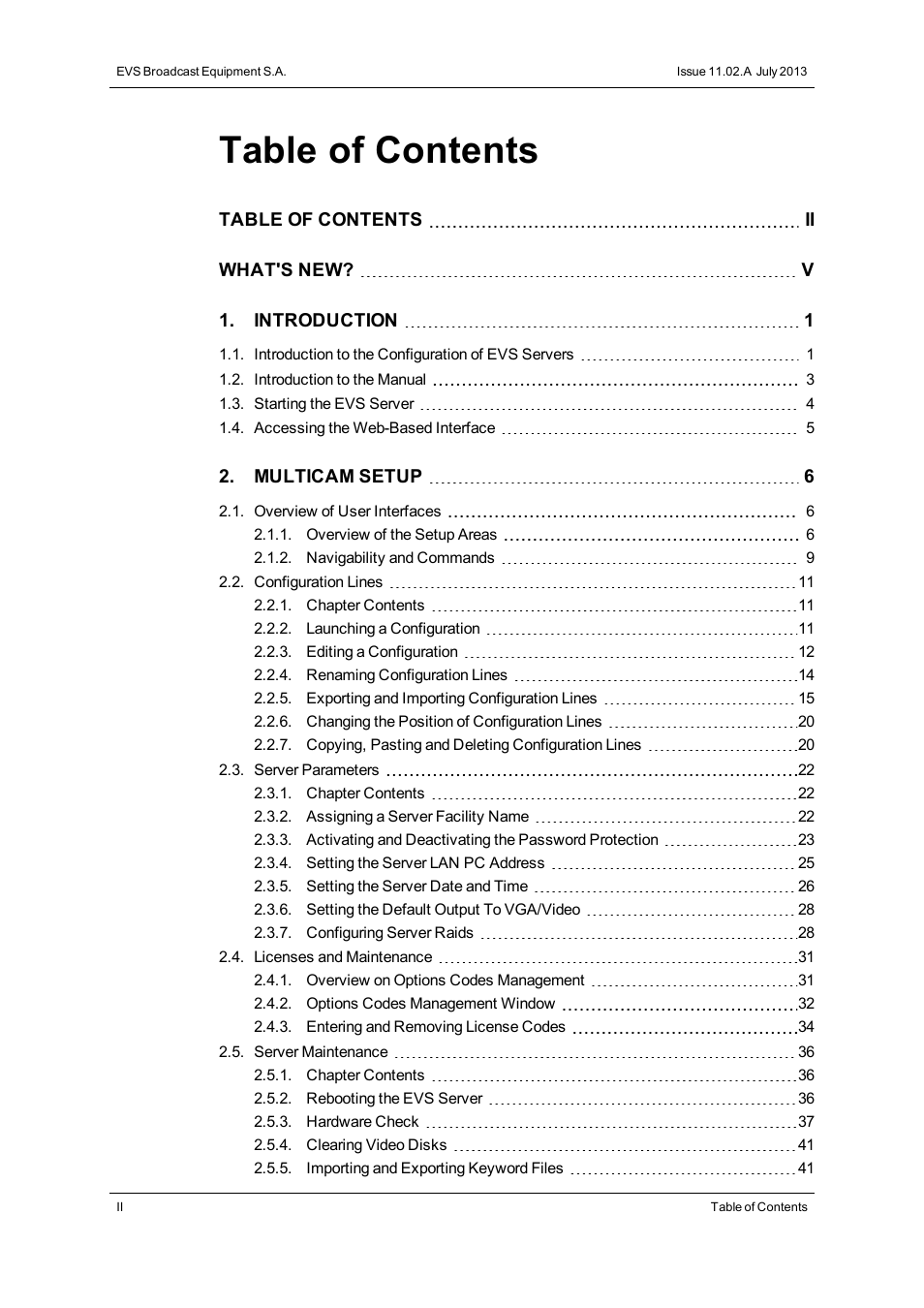EVS XT3 Version 11.02 - July 2013 Configuration Manual User Manual | Page 4 / 244