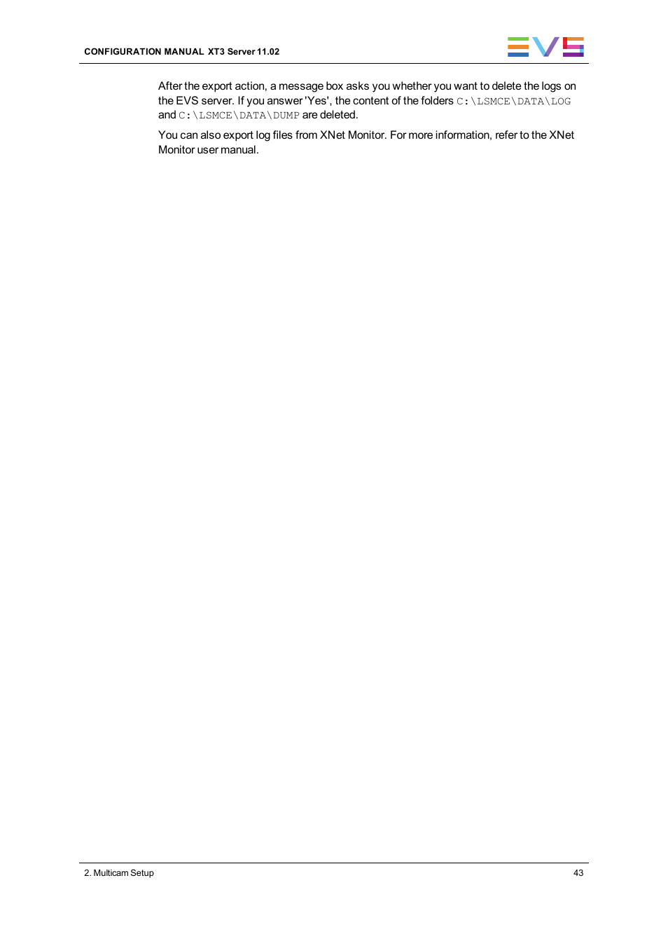 EVS XT3 Version 11.02 - July 2013 Configuration Manual User Manual | Page 51 / 244