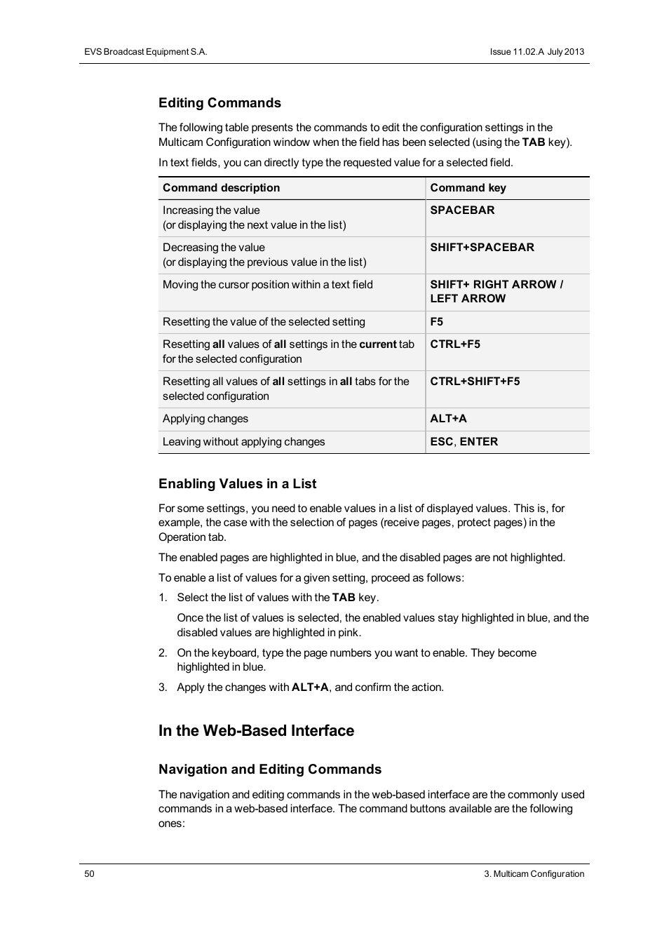 EVS XT3 Version 11.02 - July 2013 Configuration Manual User Manual | Page 58 / 244