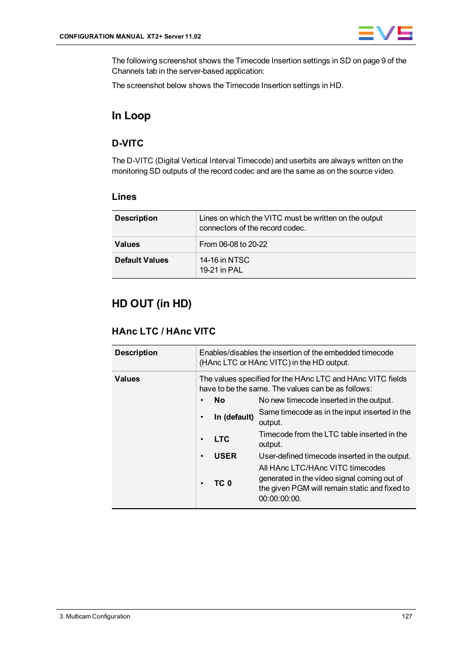 Hd out (in hd) | EVS XT2 Version 11.02 - July 2013 Configuration Manual User Manual | Page 135 / 227