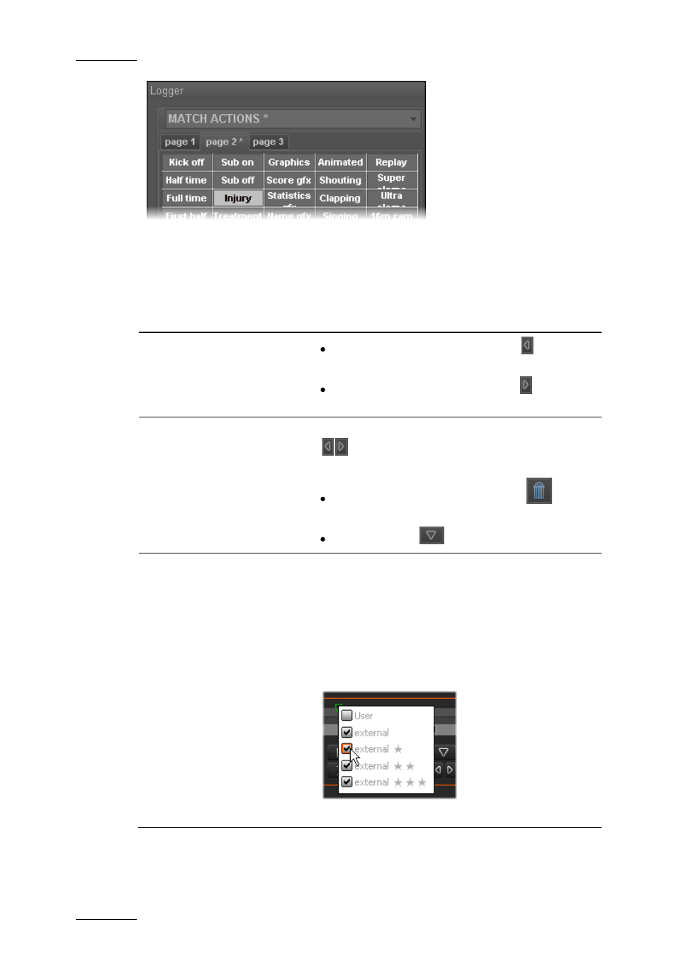 4 other possible actions on logs, Other possible actions on logs, Ther | Ossible, Ctions on | EVS Xedio Dispatcher Version 4.02 - April 2012 User Manual User Manual | Page 112 / 124