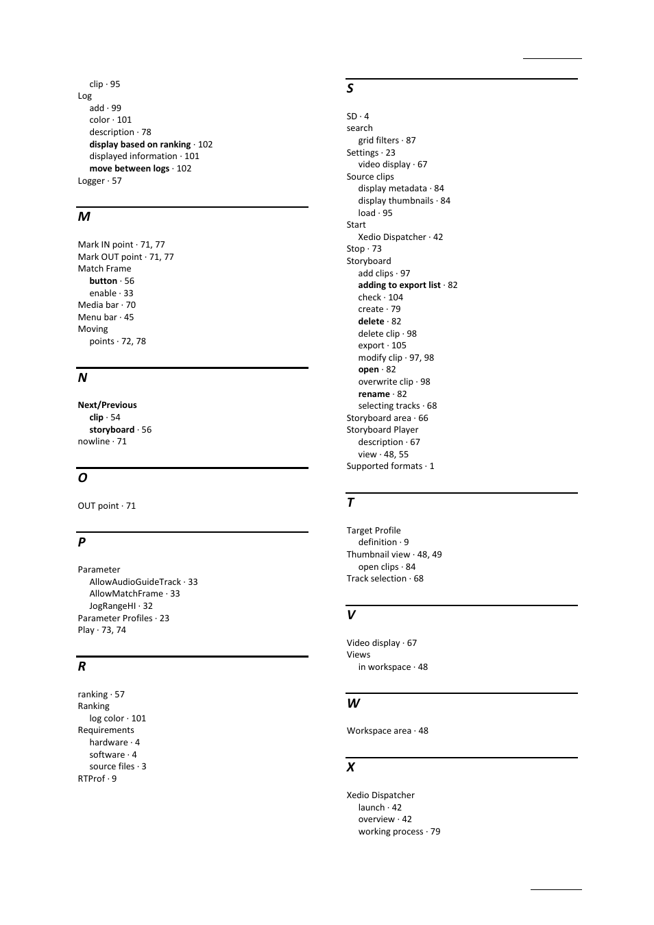 EVS Xedio Dispatcher Version 4.02 - April 2012 User Manual User Manual | Page 123 / 124