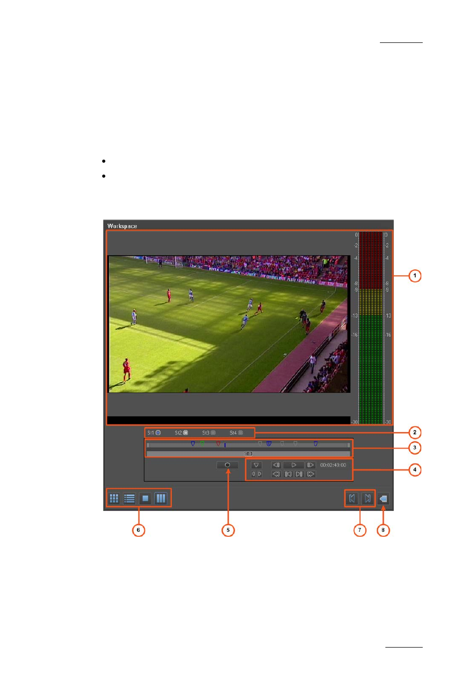 6 storyboard player view in the workspace area, Purpose, Overview | Storyboard player view in the workspace area | EVS Xedio Dispatcher Version 4.02 - April 2012 User Manual User Manual | Page 65 / 124