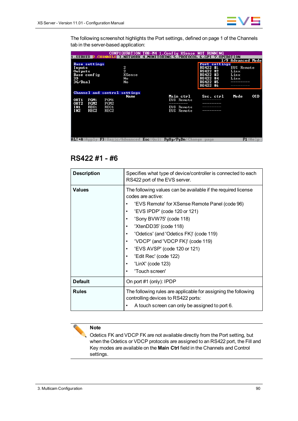 EVS XS Version 11.01 - November 2012 Configuration Manual User Manual | Page 100 / 212