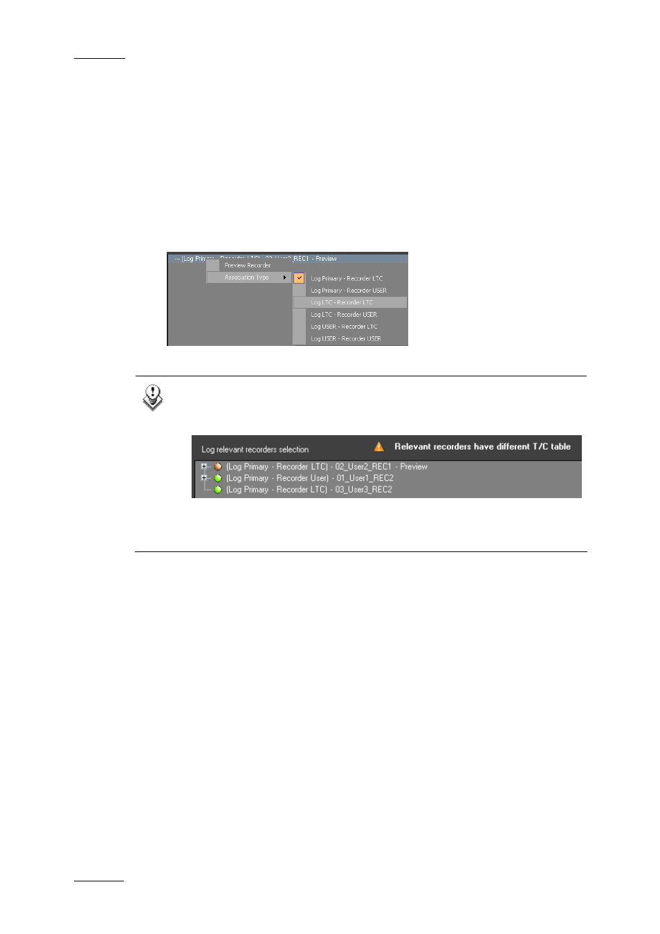 Associating the log and recorder time code tables, 4 step 4: defining the user fields, Efining the | Ields | EVS IPDirector Version 5.6 - May 2009 Part 2 User's Manual User Manual | Page 31 / 93