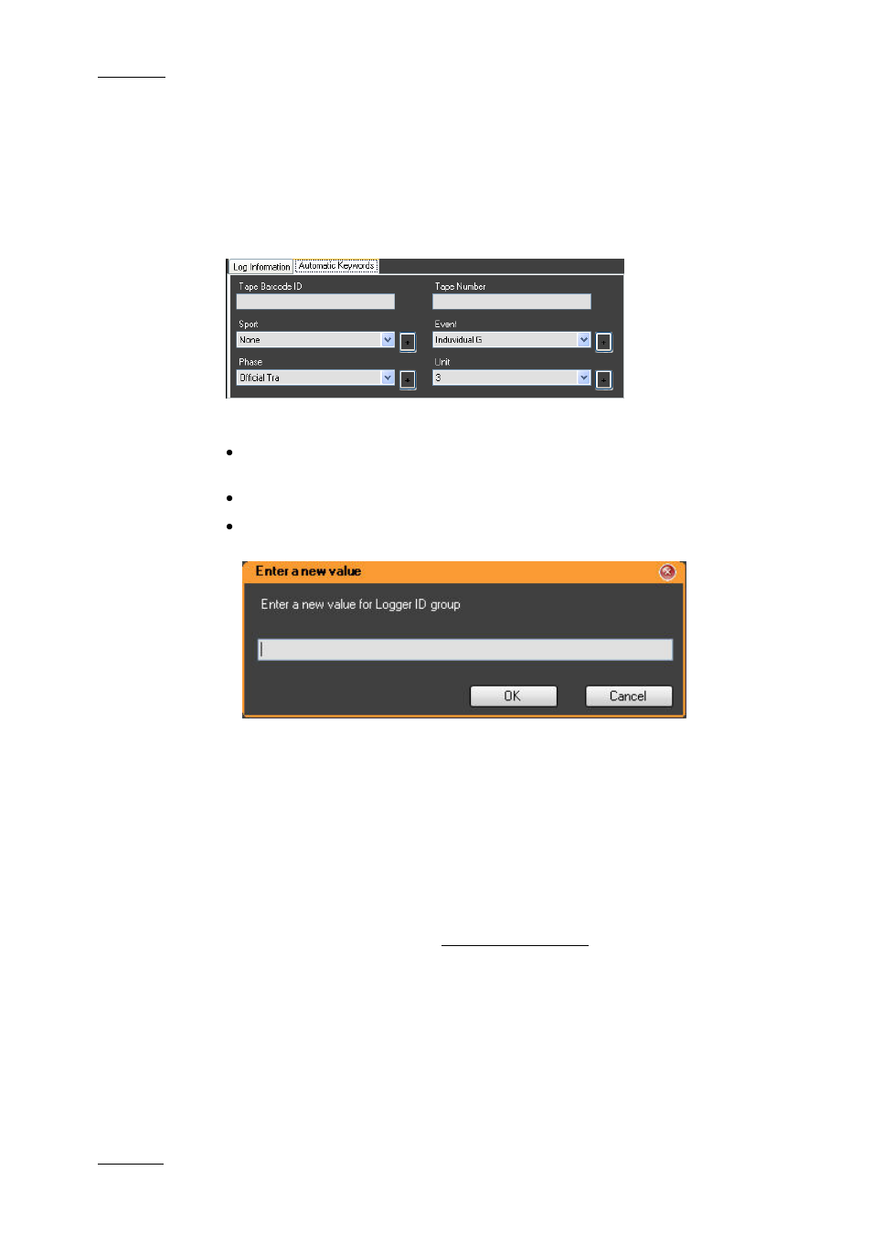 3 log entry specific keywords, Definition, Assignment | Ntry, Pecific, Eywords | EVS IPDirector Version 5.6 - May 2009 Part 2 User's Manual User Manual | Page 43 / 93