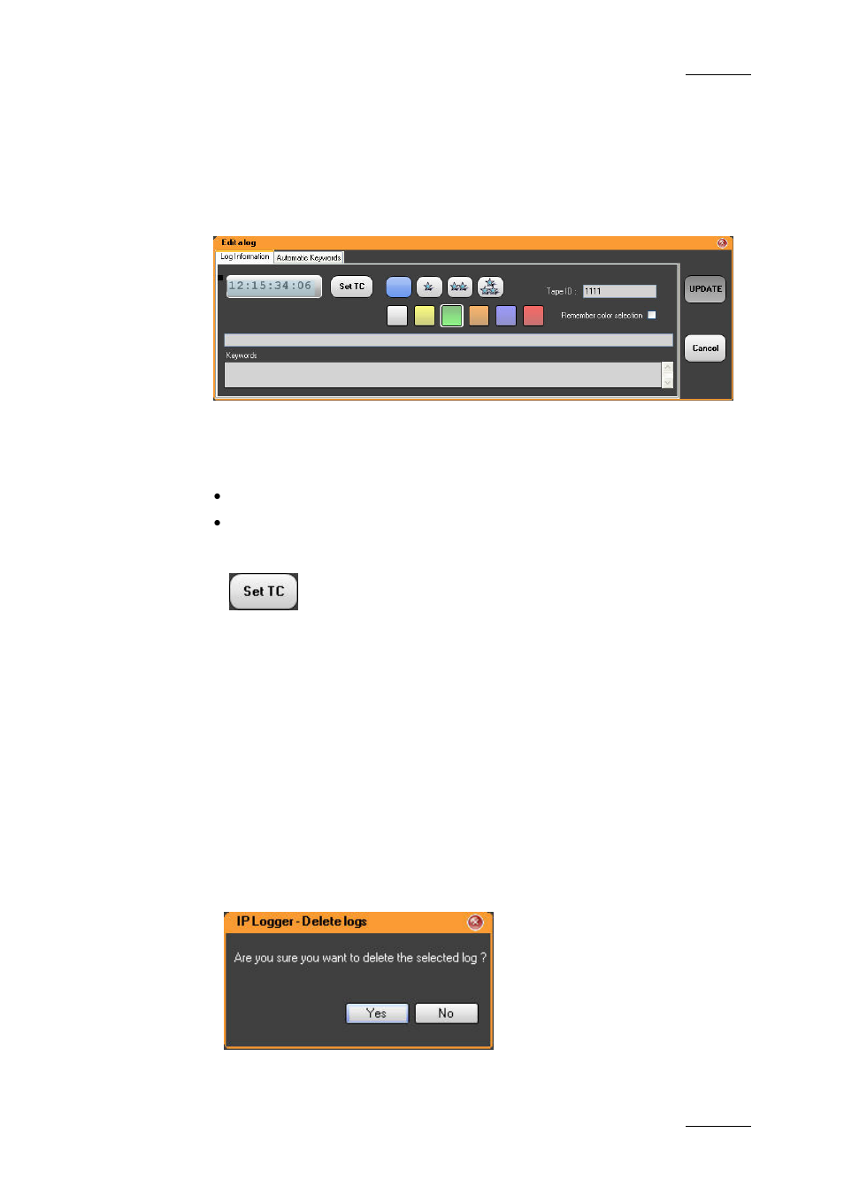 3 how to delete a log entry, Ow to, Elete a | Ntry | EVS IPDirector Version 5.6 - May 2009 Part 2 User's Manual User Manual | Page 50 / 93