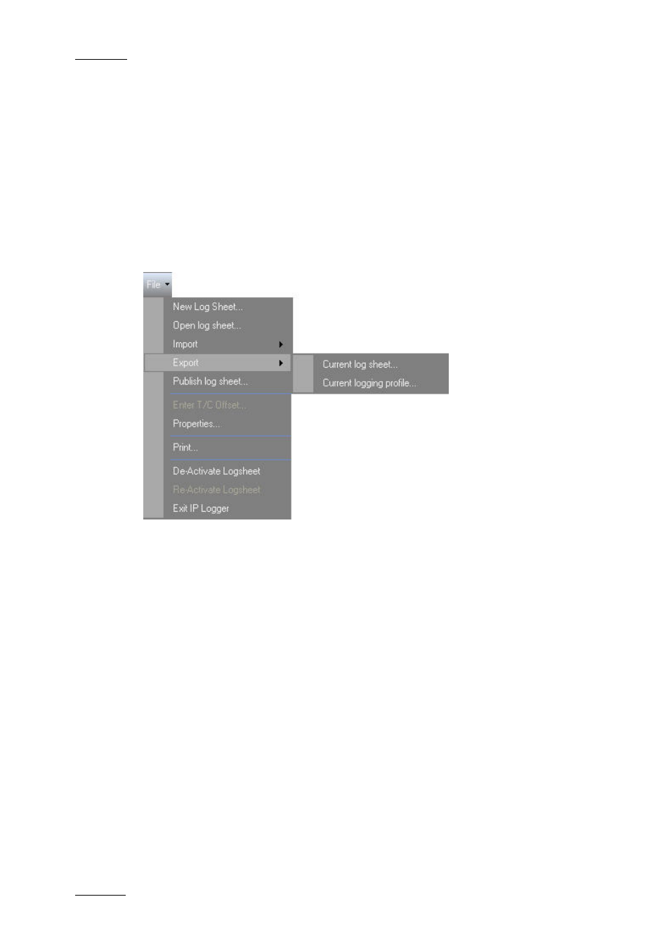 4 exporting a current logging profile, Xporting a, Urrent | Ogging, Rofile | EVS IPDirector Version 5.6 - May 2009 Part 2 User's Manual User Manual | Page 59 / 93