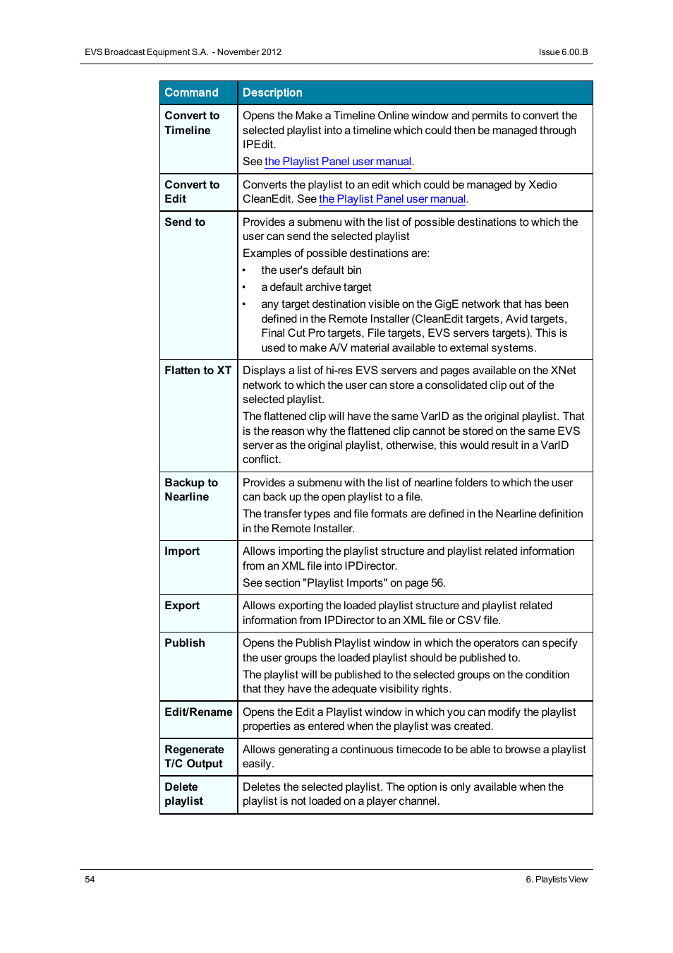 EVS IPDirector Version 6.0 - November 2012 Part 3 User's Manual User Manual | Page 66 / 128
