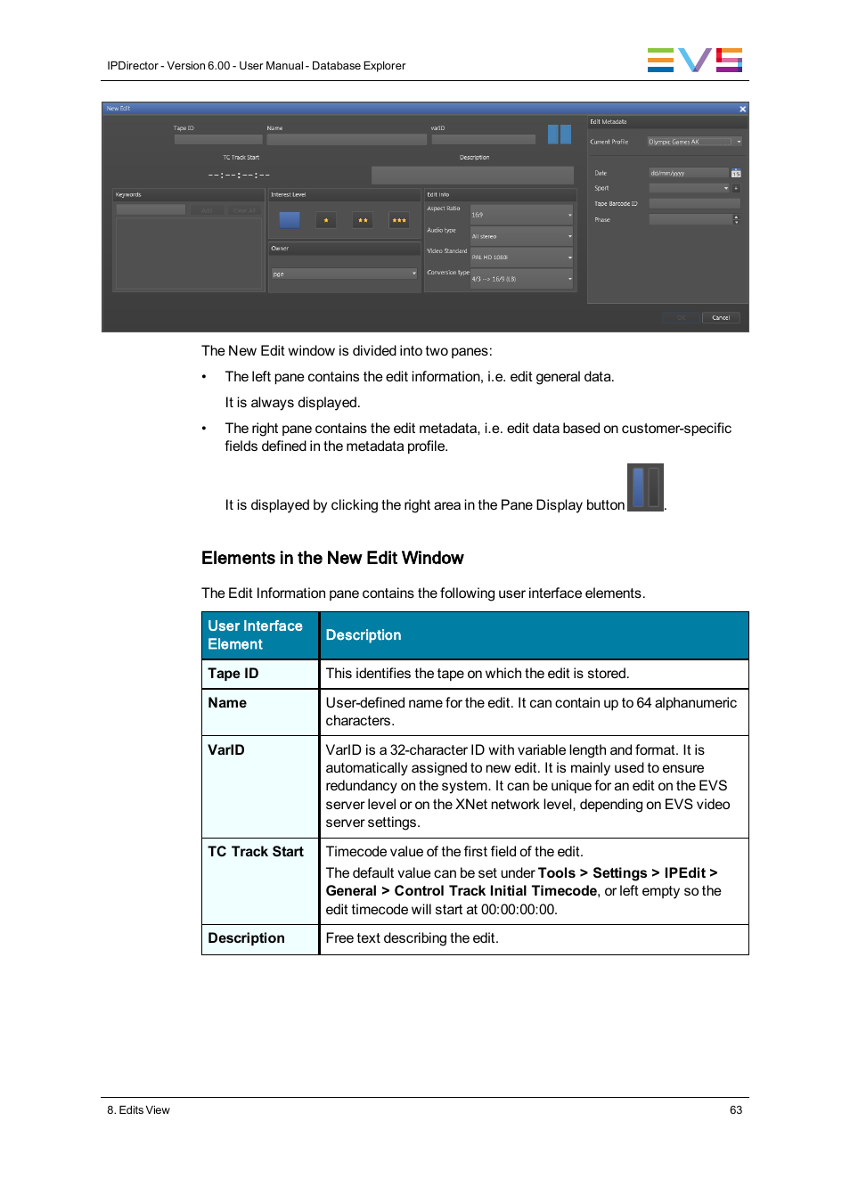 EVS IPDirector Version 6.0 - November 2012 Part 3 User's Manual User Manual | Page 75 / 128
