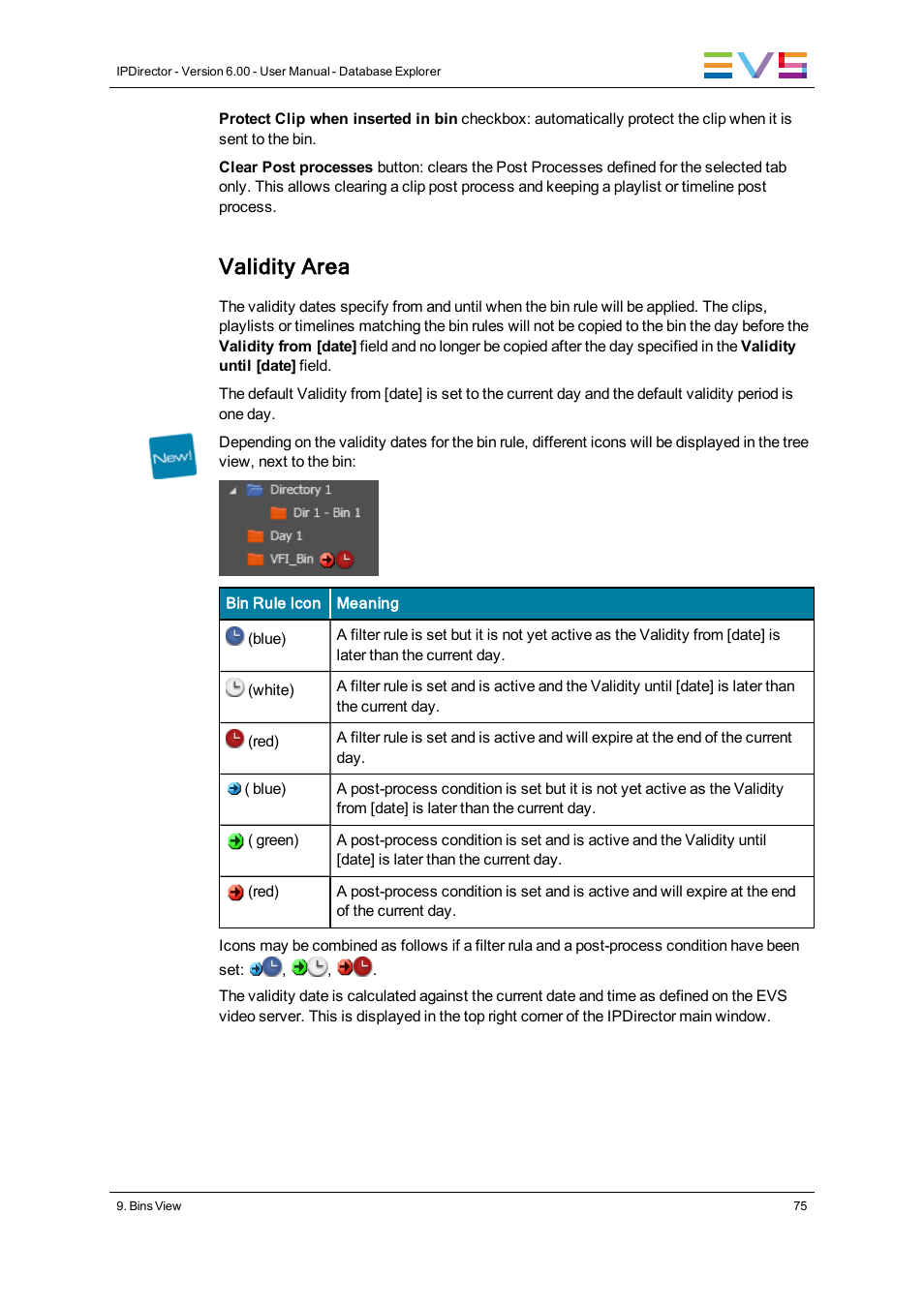 Validity area | EVS IPDirector Version 6.0 - November 2012 Part 3 User's Manual User Manual | Page 87 / 128