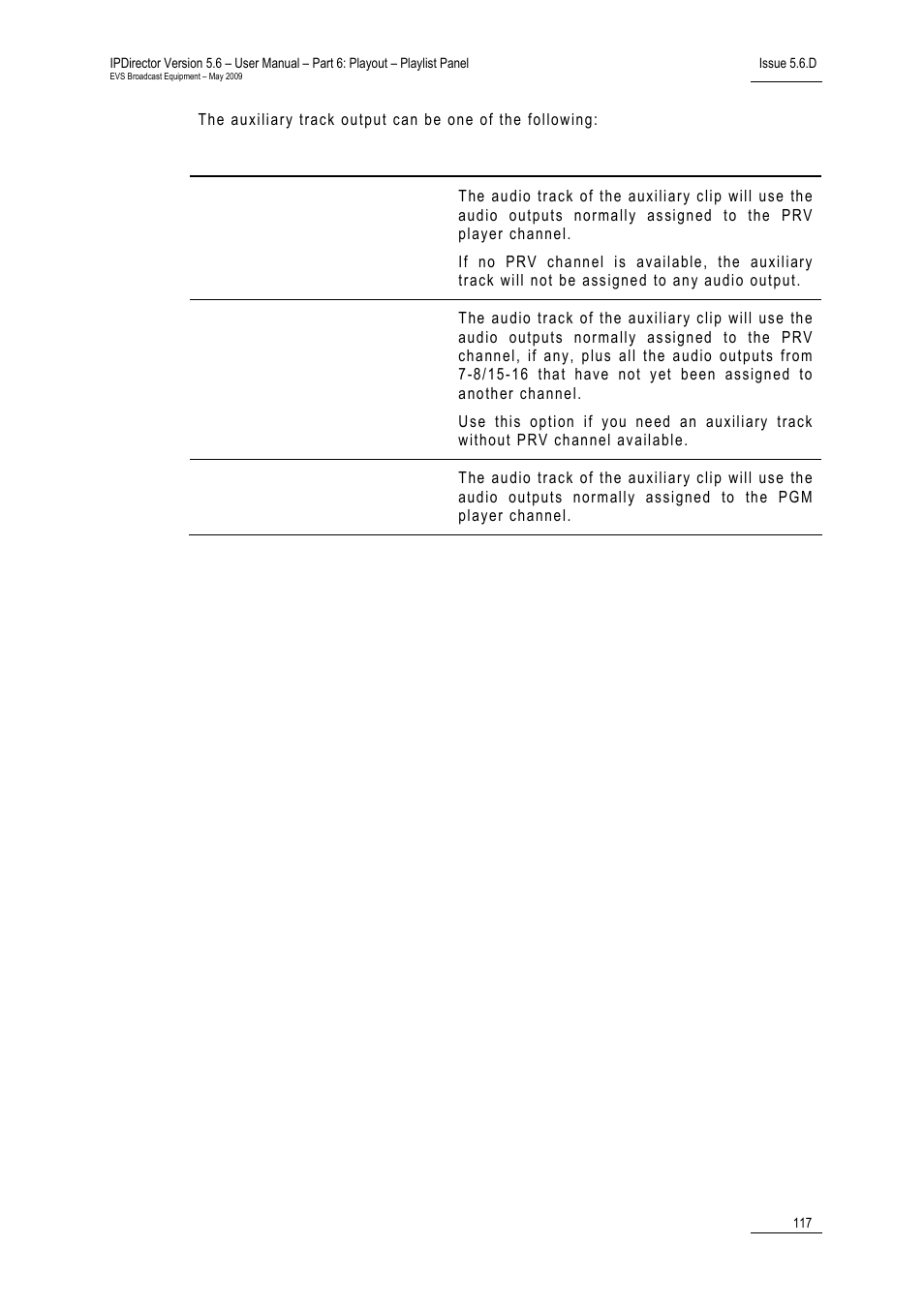 EVS IPDirector Version 5.6 - May 2009 Part 6 User's Manual User Manual | Page 126 / 157