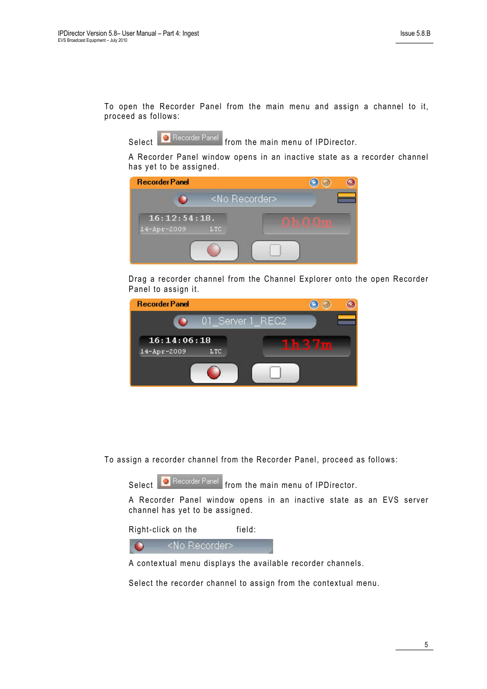 EVS IPDirector Version 5.8 - July 2010 Part 4 User's Manual User Manual | Page 16 / 81