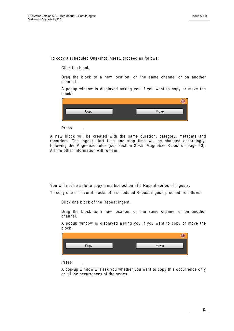 EVS IPDirector Version 5.8 - July 2010 Part 4 User's Manual User Manual | Page 54 / 81