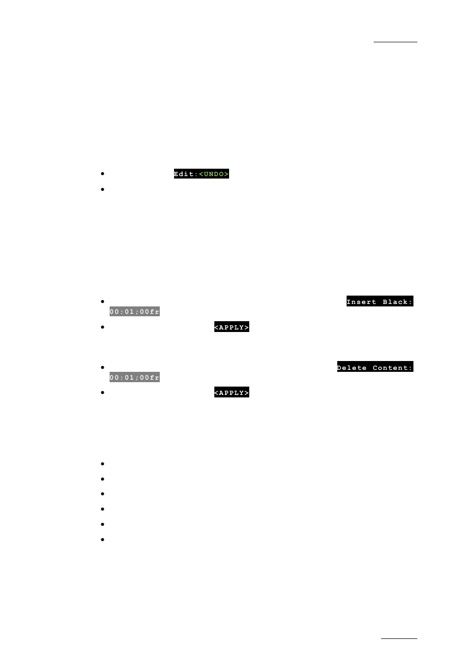 2 special functions, 1 undo, 2 non linear editing | Special functions, Undo, Non linear editing, Inear, Diting | EVS EditRec Version 2.8 - July 2010 User’s Manual User Manual | Page 14 / 23