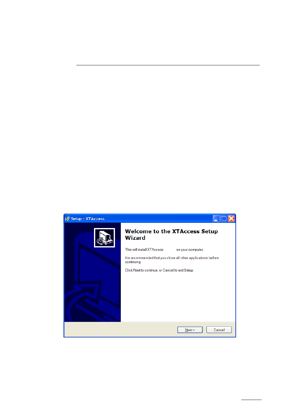 Software installation | EVS XTAccess Version 1.10 - July 2009 User Manual User Manual | Page 10 / 119