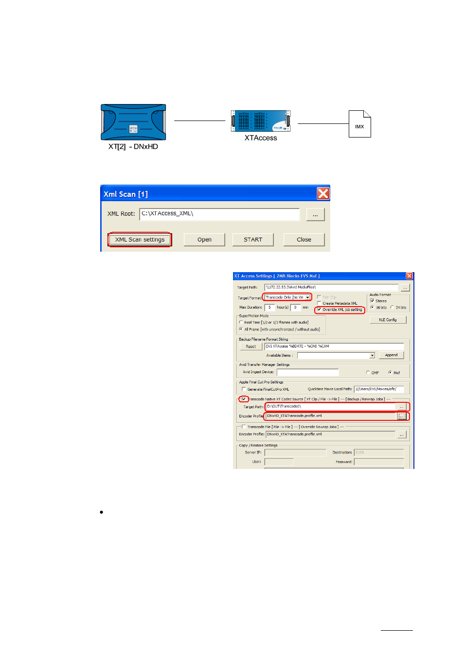 2 transcode native xt clip, Transcode native xt clip | EVS XTAccess Version 1.10 - July 2009 User Manual User Manual | Page 78 / 119
