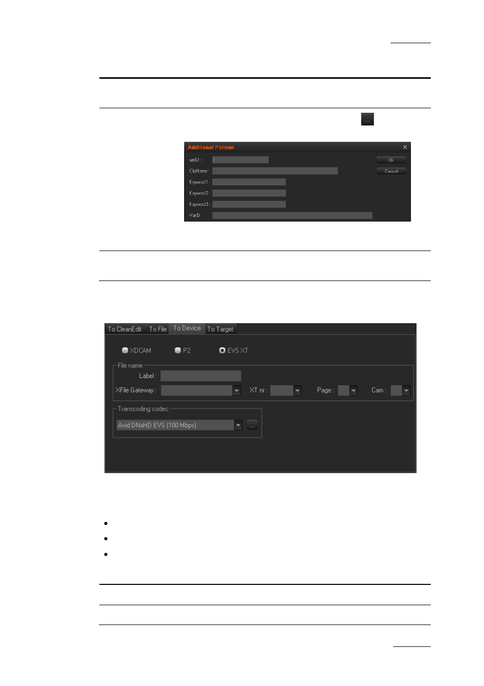 Exporting to device | EVS XEDIO CleanEdit Version 3.1 - January 2011 User Manual User Manual | Page 214 / 222