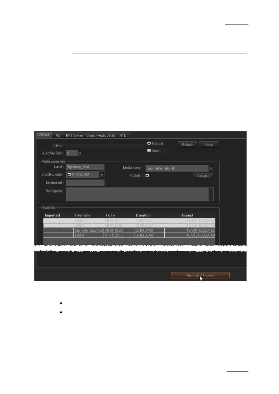Importing media, 1 introduction, 1 general | Introduction, General, 3 ‘importing media, Eneral | EVS XEDIO CleanEdit Version 3.1 - January 2011 User Manual User Manual | Page 30 / 222