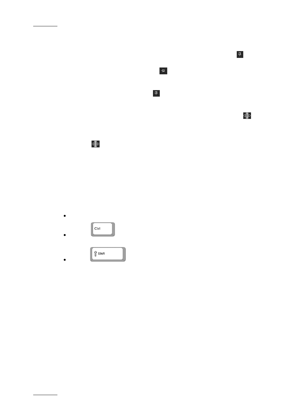 2 hiding and displaying the project area, 3 selecting items in the zones of the project area, Hiding and displaying the project area | Selecting items in the zones of the project area | EVS XEDIO CleanEdit Version 3.1 - January 2011 User Manual User Manual | Page 47 / 222