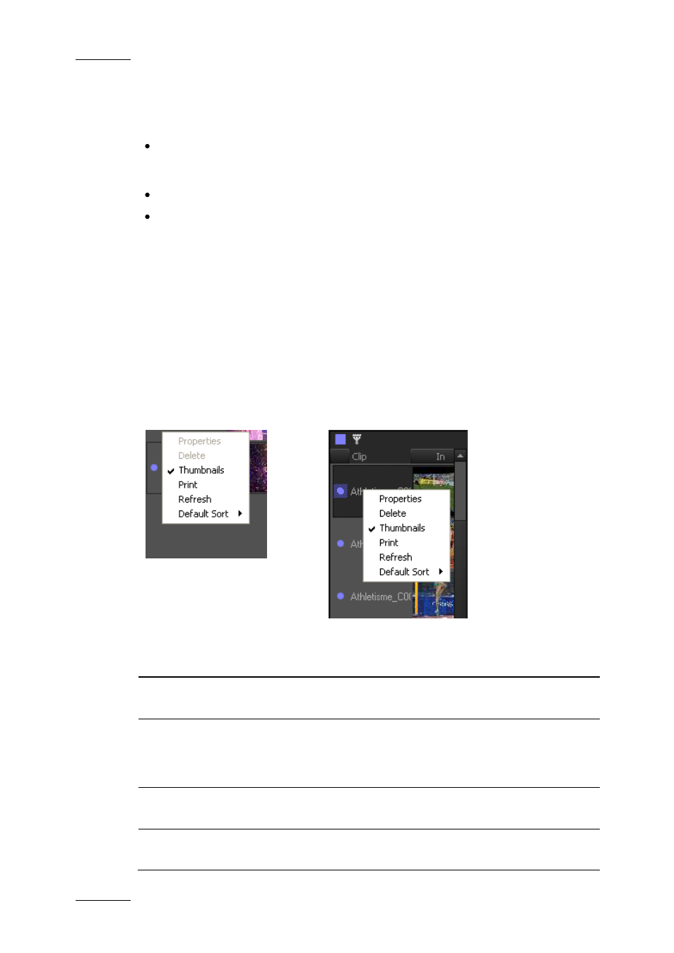 3 adding clips, 4 clip contextual menu, Adding clips | Clip contextual menu, Dding clips, Ontextual menu | EVS XEDIO CleanEdit Version 3.1 - January 2011 User Manual User Manual | Page 61 / 222