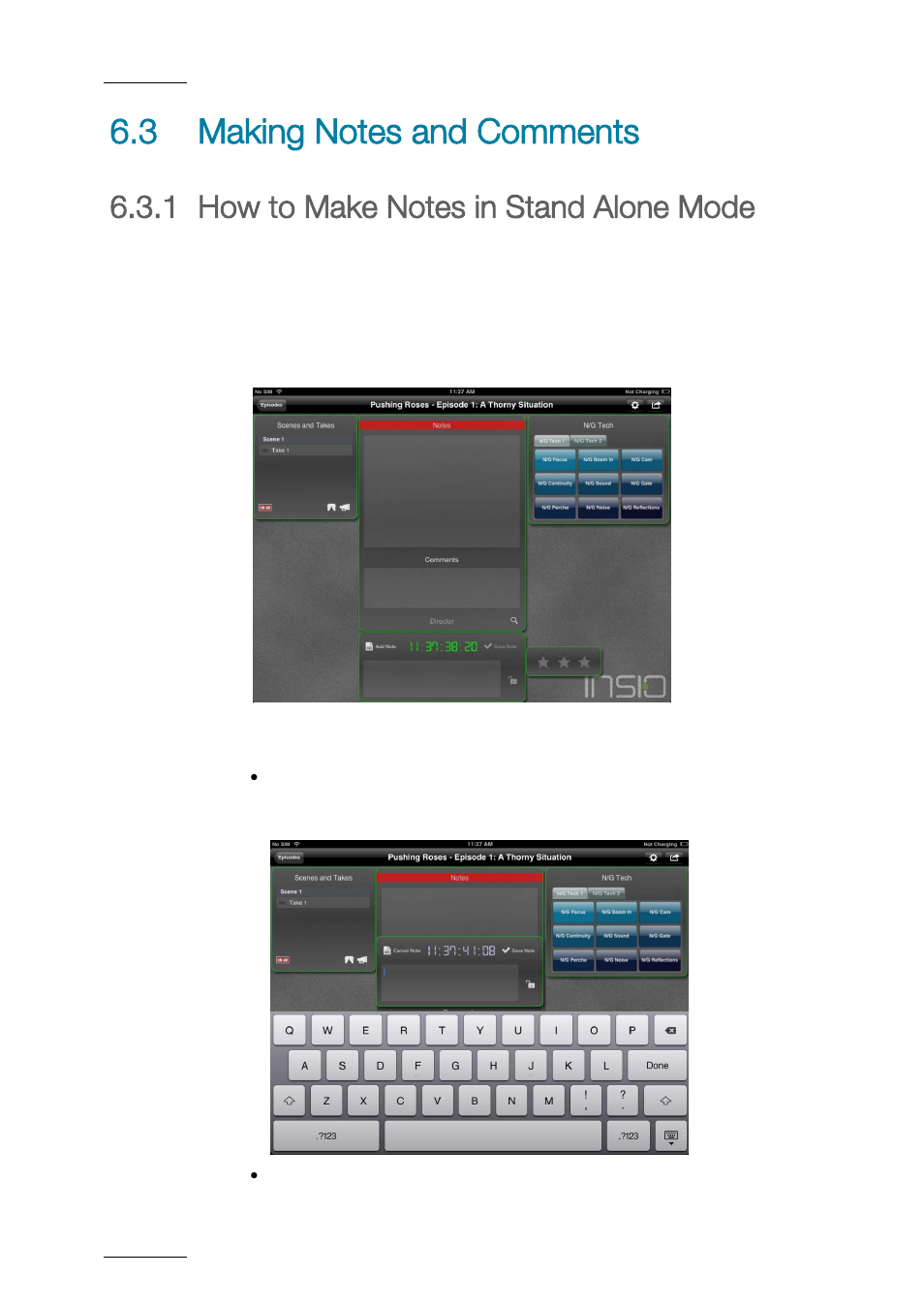 3 making notes and comments, Making notes and comments, How to make notes in stand alone mode | EVS ProNotes Version 1.0 - January 2012 User Manual | Page 76 / 97