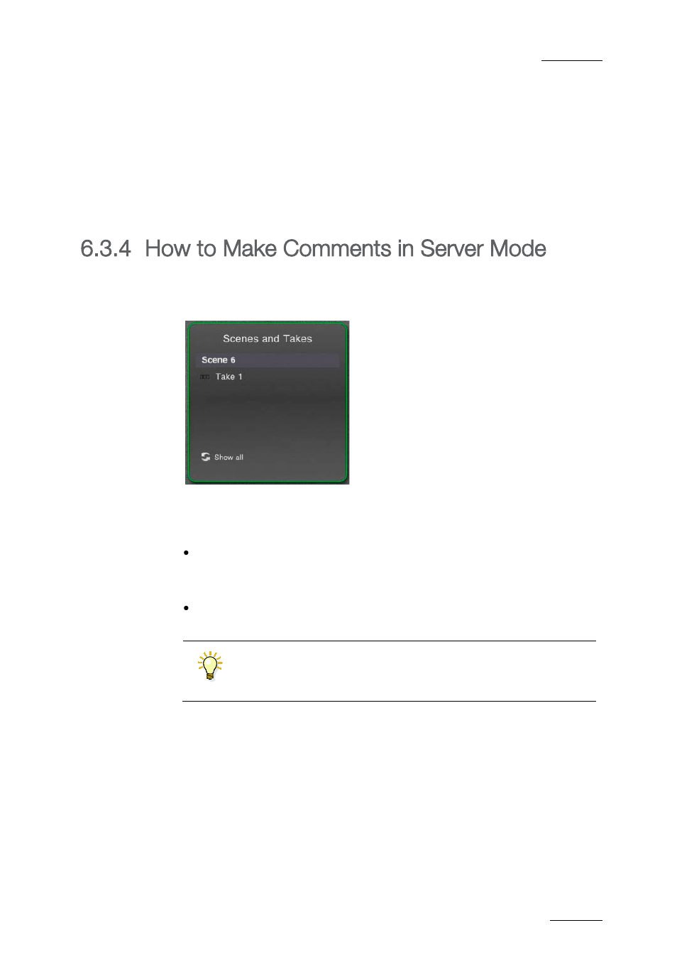 How to make comments in server mode, 4 how to make comments in server mode | EVS ProNotes Version 1.0 - January 2012 User Manual | Page 81 / 97