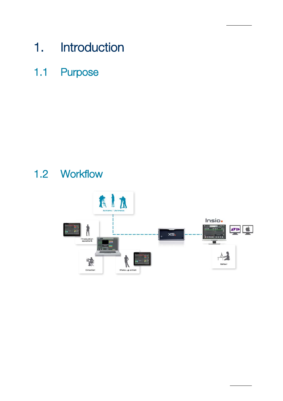 Introduction, 1 purpose, 2 workflow | Ntroduction, Purpose, Workflow | EVS ProNotes Version 1.0 - January 2012 User Manual | Page 9 / 97