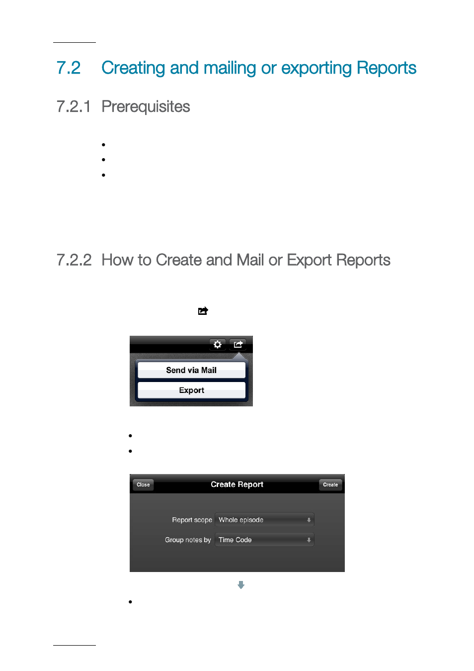 2 creating and mailing or exporting reports, 1 prerequisites, Creating and mailing or exporting reports | Prerequisites, How to create and mail or export reports, 2 how to create and mail or export reports | EVS ProNotes Version 1.0 - January 2012 User Manual | Page 90 / 97
