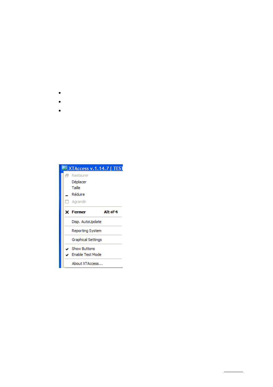 4 application title bar, 1 introduction, 2 configuration menu | Disp. autoupdate, Application title bar, Introduction, Configuration menu | EVS XTAccess Version 1.14 - July 2010 User Manual User Manual | Page 20 / 108