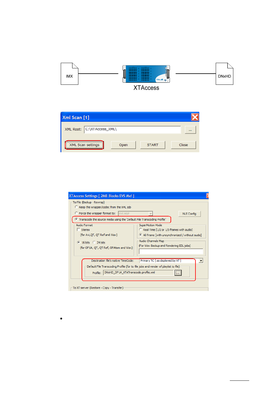 3 transocode one file to file, Transocode one file to file | EVS XTAccess Version 1.14 - July 2010 User Manual User Manual | Page 78 / 108