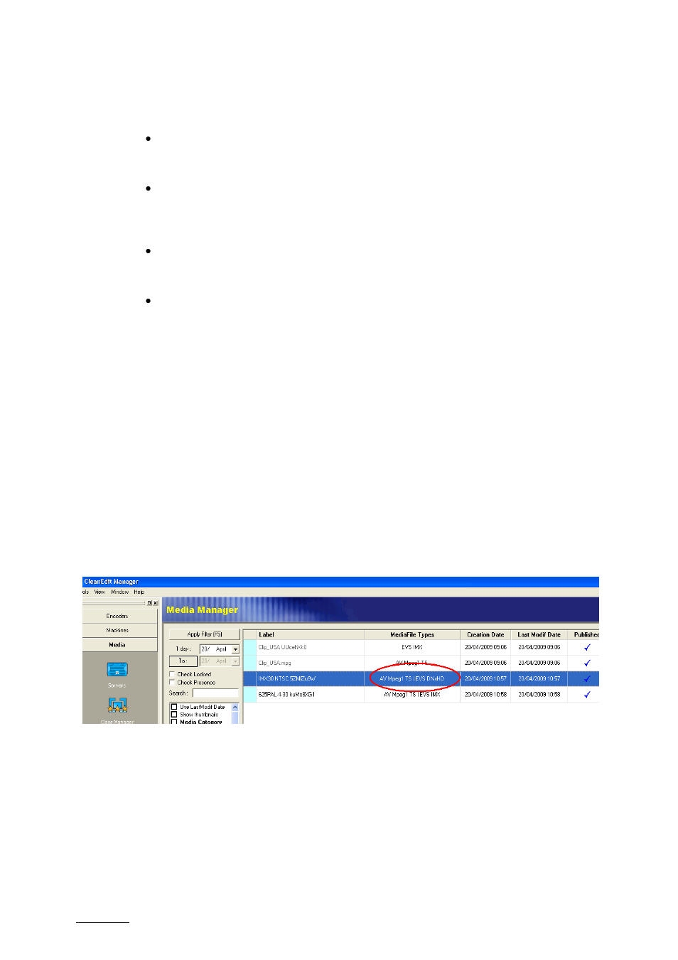 4 registry settings, 5 workflow with the create addional codec, Registry settings | Workflow with the create addional codec | EVS XTAccess Version 1.14 - July 2010 User Manual User Manual | Page 99 / 108