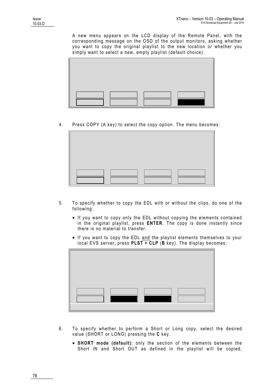 EVS XTnano Version 10.03 - July 2010 Operation Manual User Manual | Page 83 / 100