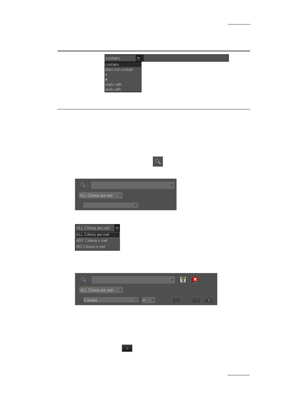 How to perform a search through filter fields | EVS XEDIO Manager Version 4.2 - June 2012 User Manual User Manual | Page 65 / 146