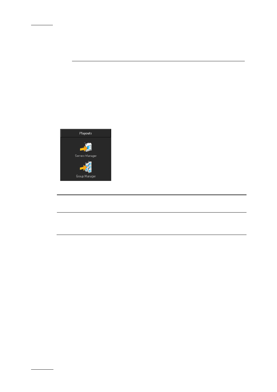 Playouts, 1 introduction, Introduction | EVS XEDIO Manager Version 4.2 - June 2012 User Manual User Manual | Page 76 / 146