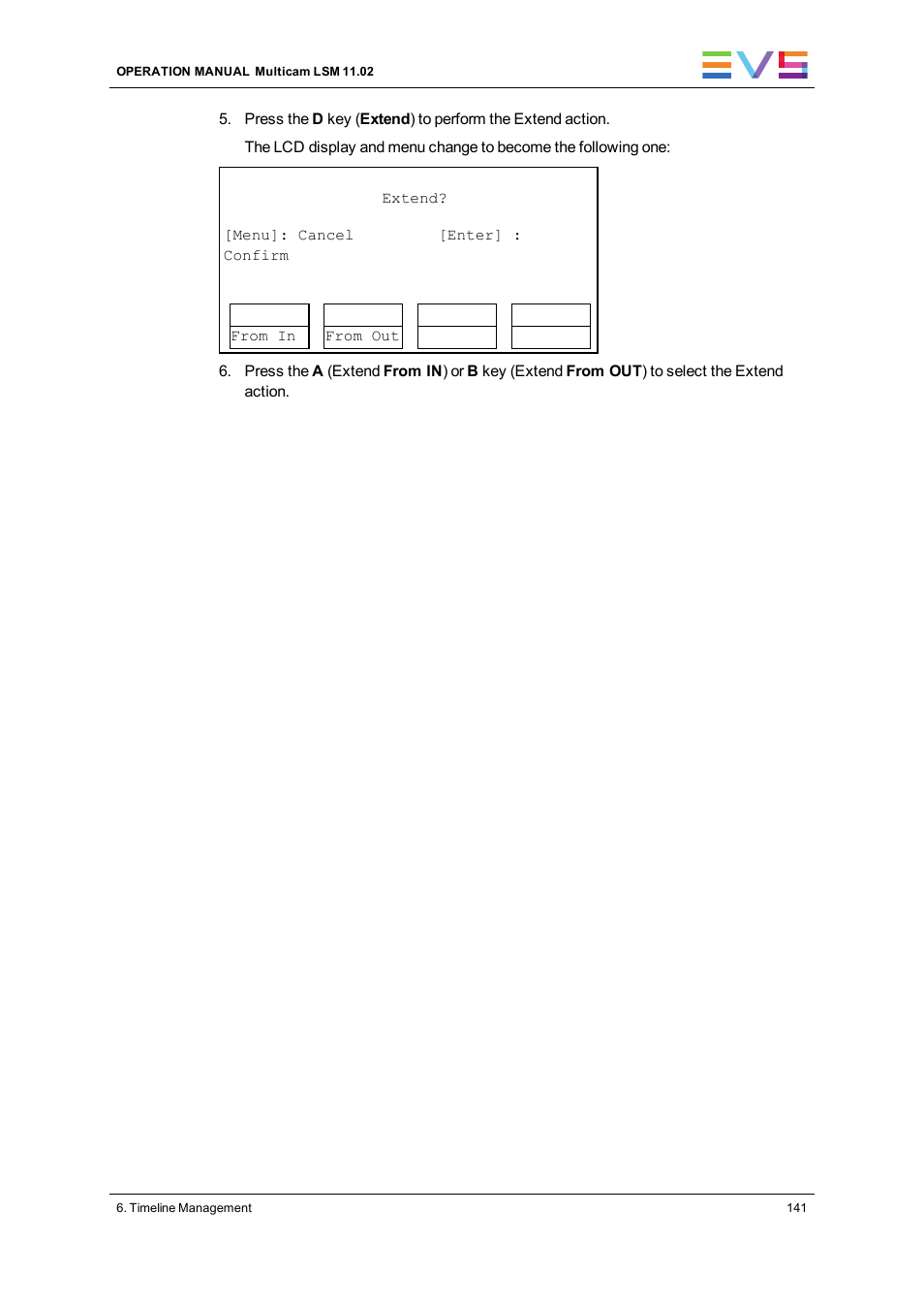 EVS XT3 MulticamLSM Version 11.02 - July 2013 Operation Manual User Manual | Page 151 / 221