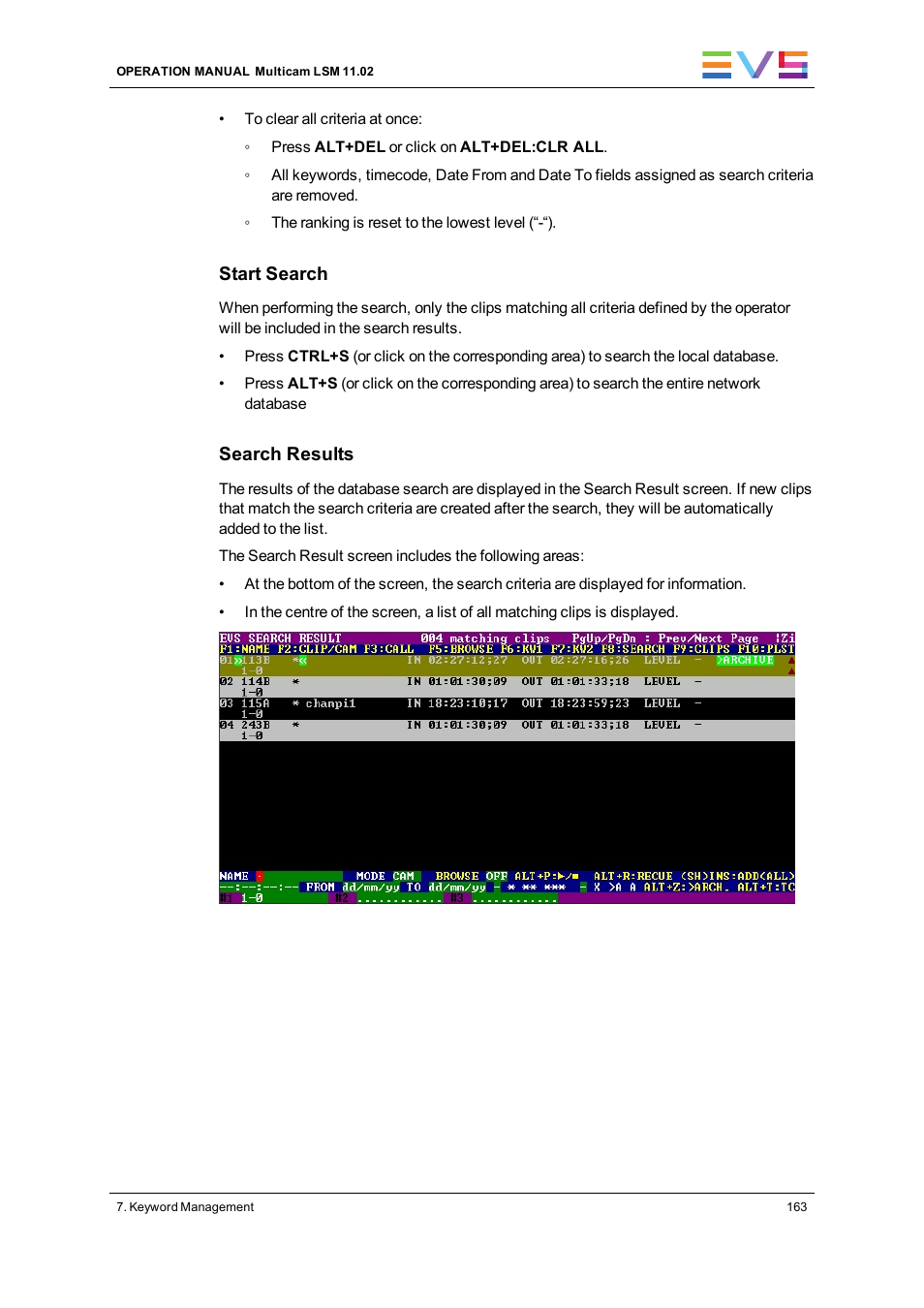EVS XT3 MulticamLSM Version 11.02 - July 2013 Operation Manual User Manual | Page 173 / 221