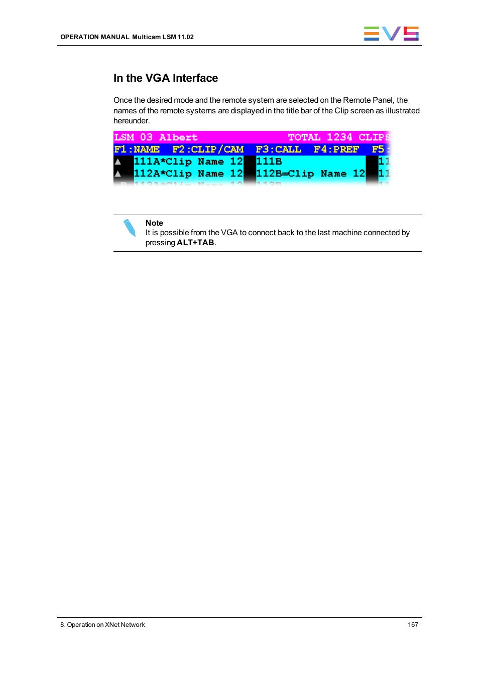 EVS XT3 MulticamLSM Version 11.02 - July 2013 Operation Manual User Manual | Page 177 / 221