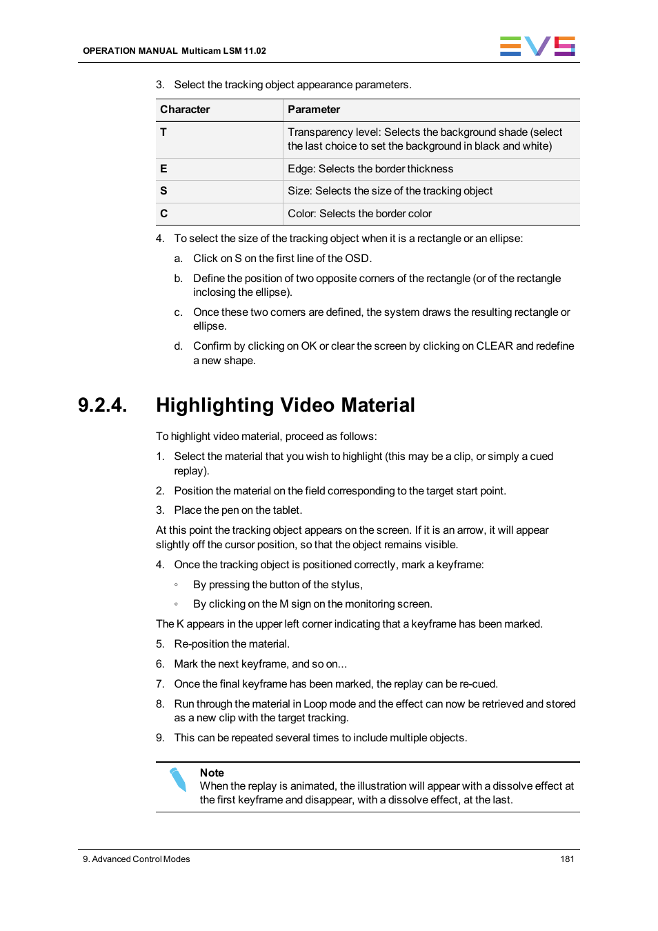 Highlighting video material | EVS XT3 MulticamLSM Version 11.02 - July 2013 Operation Manual User Manual | Page 191 / 221