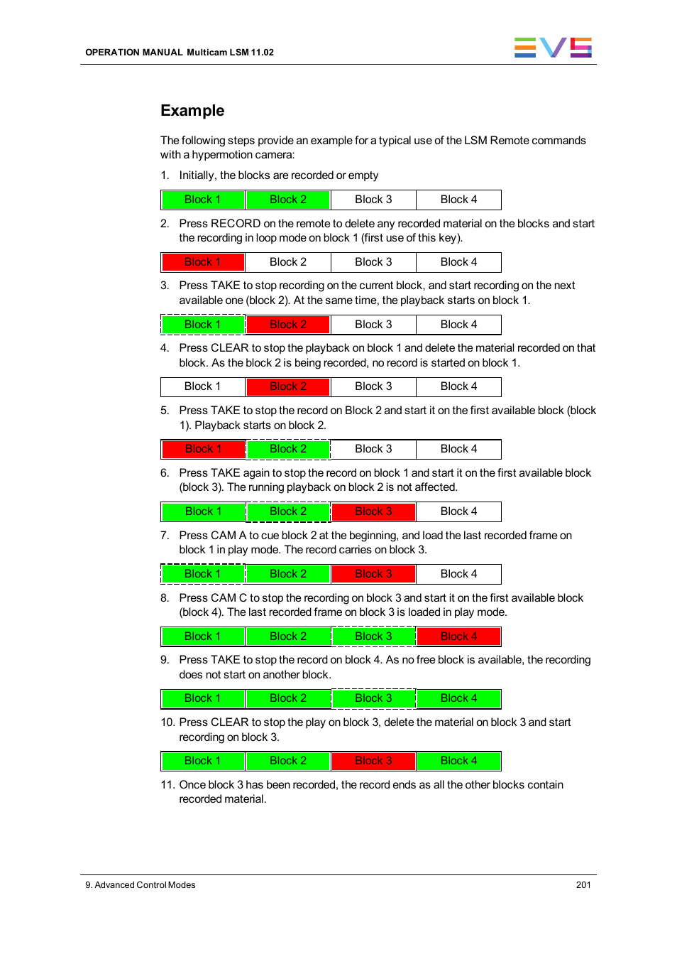 Example | EVS XT3 MulticamLSM Version 11.02 - July 2013 Operation Manual User Manual | Page 211 / 221