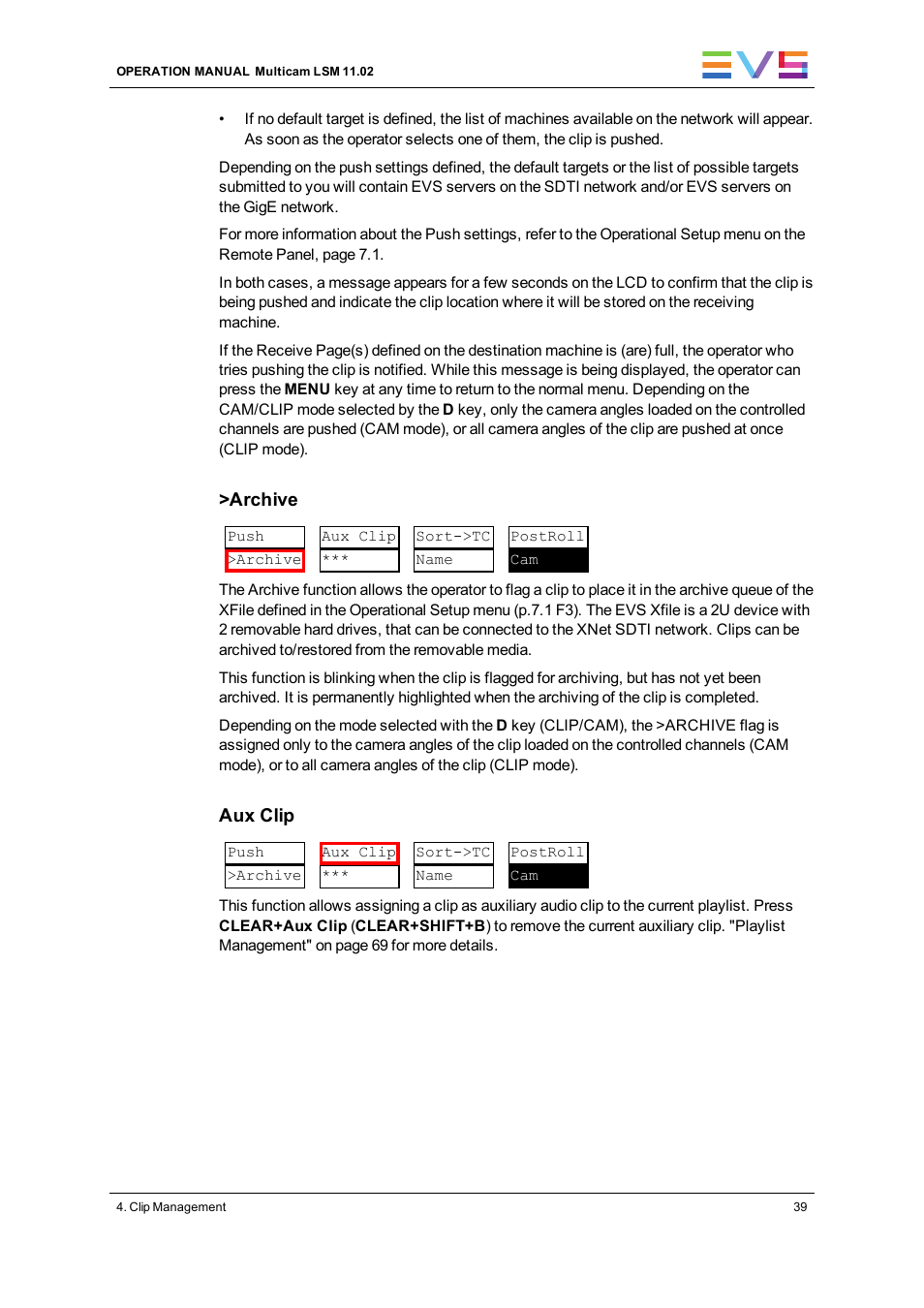EVS XT3 MulticamLSM Version 11.02 - July 2013 Operation Manual User Manual | Page 49 / 221