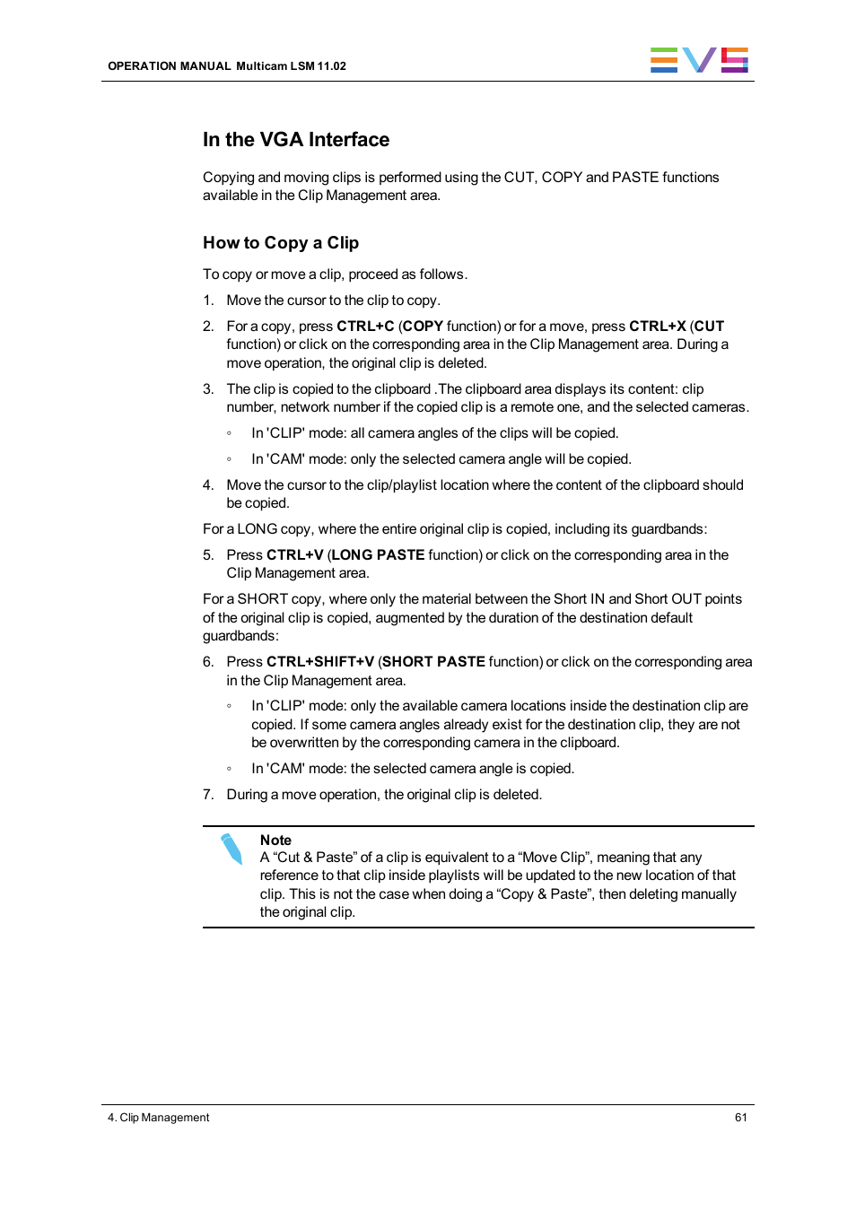 EVS XT3 MulticamLSM Version 11.02 - July 2013 Operation Manual User Manual | Page 71 / 221