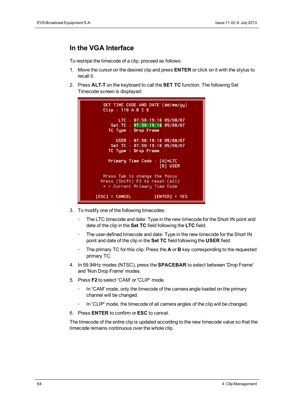 EVS XT3 MulticamLSM Version 11.02 - July 2013 Operation Manual User Manual | Page 74 / 221