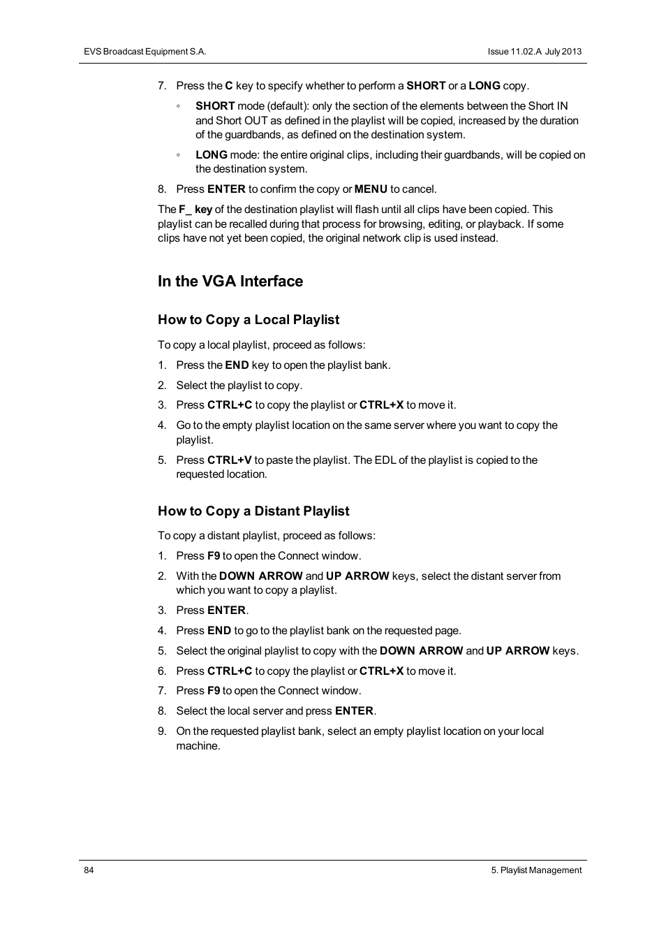 EVS XT3 MulticamLSM Version 11.02 - July 2013 Operation Manual User Manual | Page 94 / 221