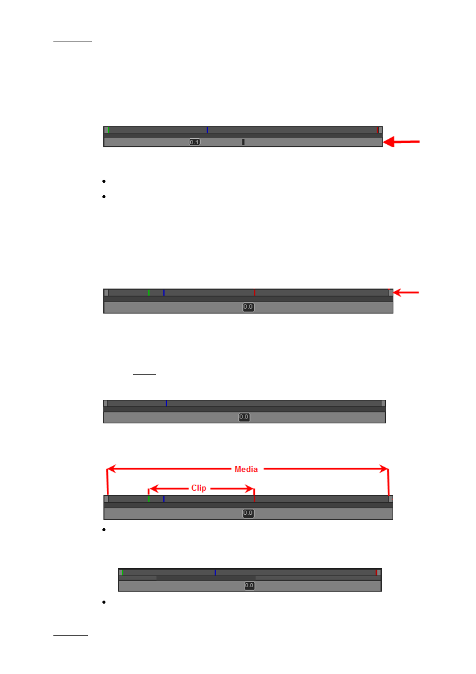 2 media bar and jog bar, Media bar, Media bar and jog bar | 2 ‘media bar and jog bar, Edia, Ar and | EVS XEDIO Cutter Version 4.2 - June 2012 User Manual User Manual | Page 28 / 42
