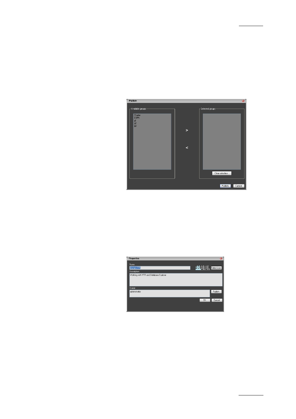 How to publish a layout, How to view or change layout properties | EVS IPDirector Version 4.3 - October 2007 Part 1 User's Manual User Manual | Page 54 / 68