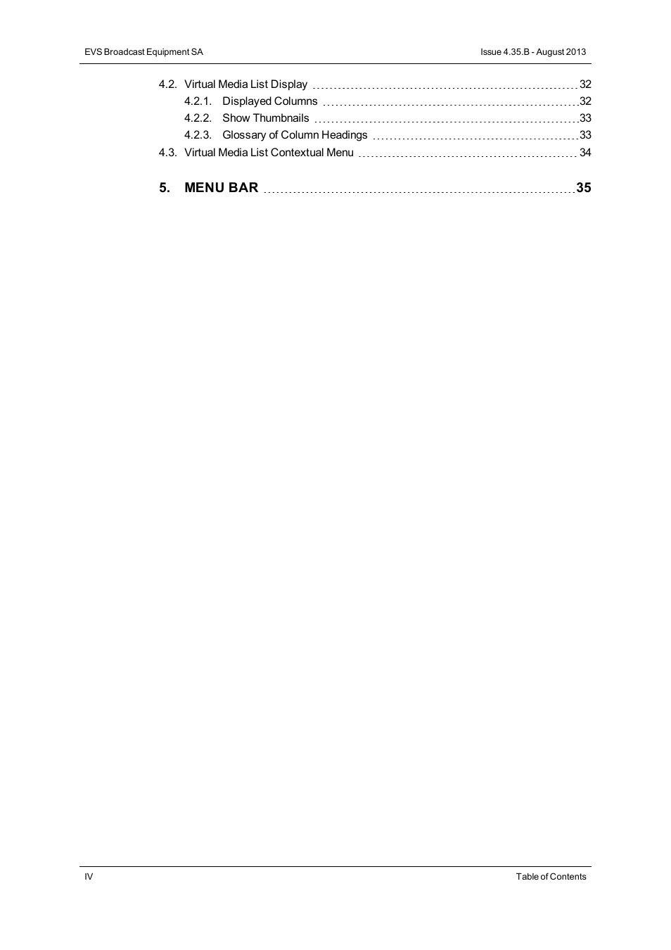 EVS XEDIO Browse Version 4.35 - August 2013 User Manual User Manual | Page 6 / 46