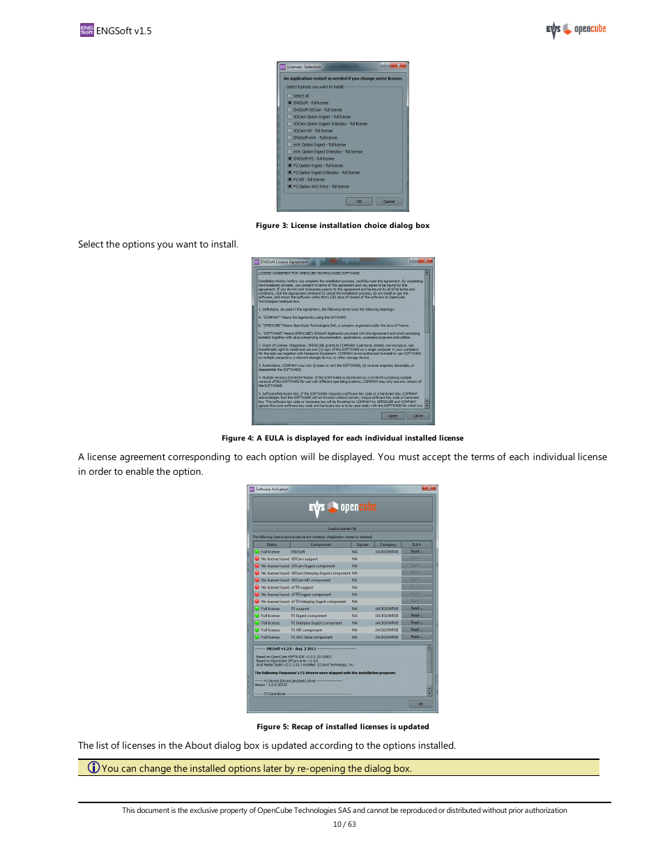 EVS ENGSoft v1.5 User Guide User Manual | Page 10 / 63