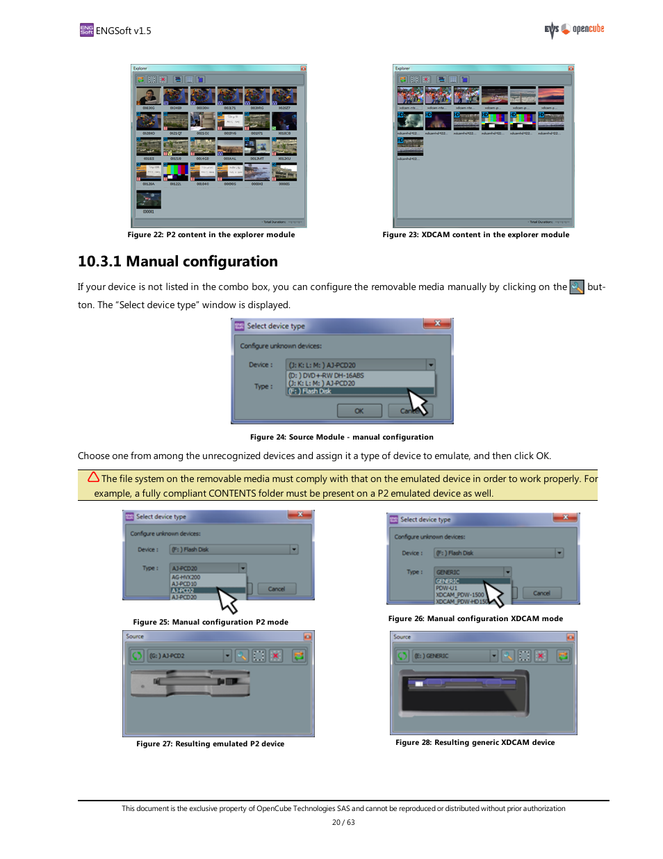 1 manual configuration | EVS ENGSoft v1.5 User Guide User Manual | Page 20 / 63