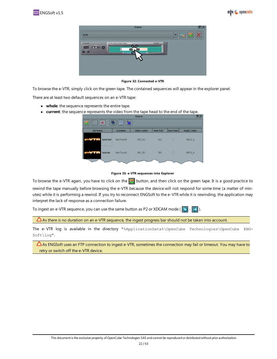 EVS ENGSoft v1.5 User Guide User Manual | Page 22 / 63